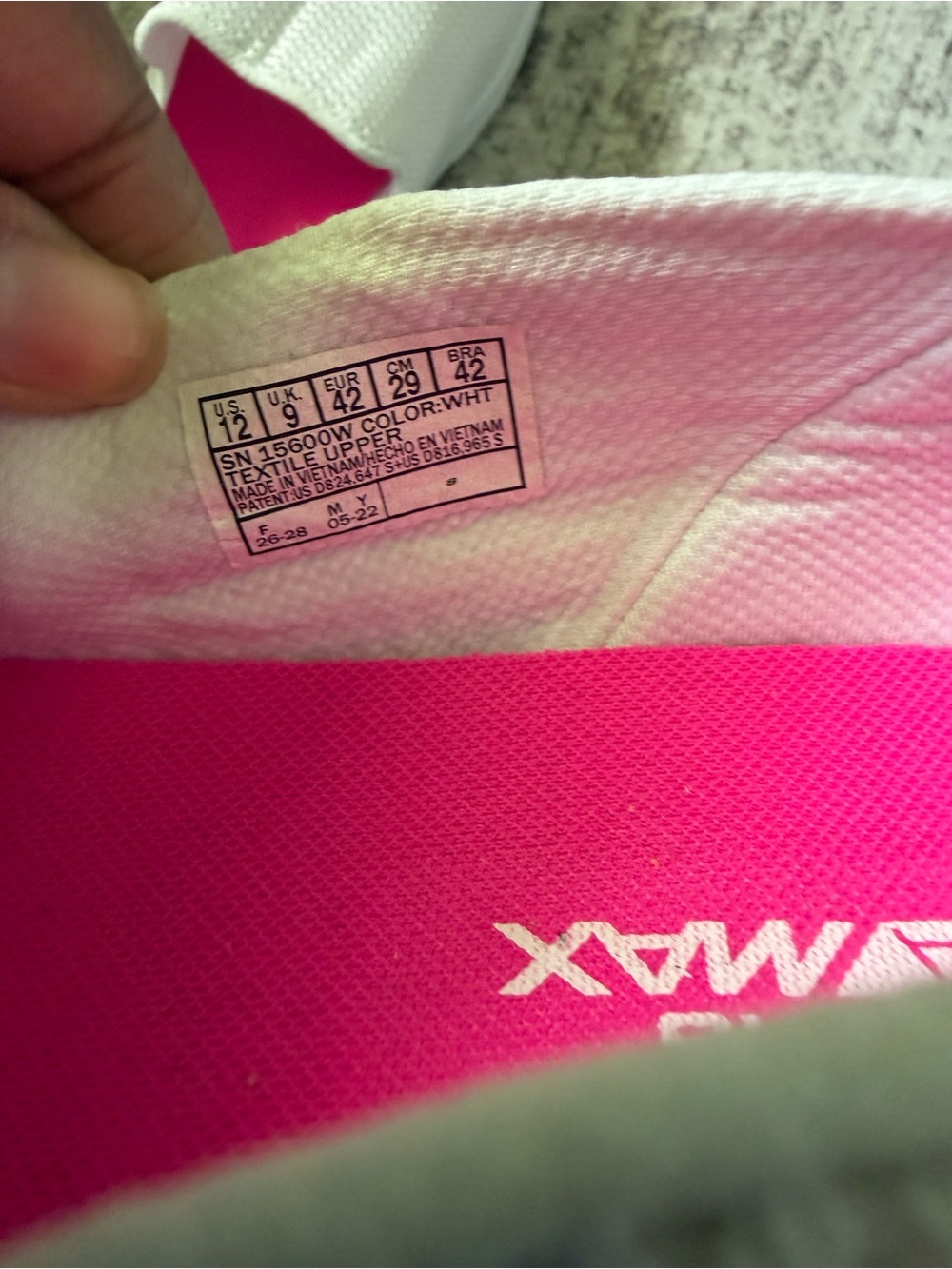Skechers Women's White Slip-On Sneakers with Pink Insole - Picture 5 of 5